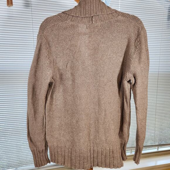 Old Navy XL $65 Oatmeal Cable Knit Fisherman‎ Sweater Coastal Grandpa Core - Picture 4 of 9